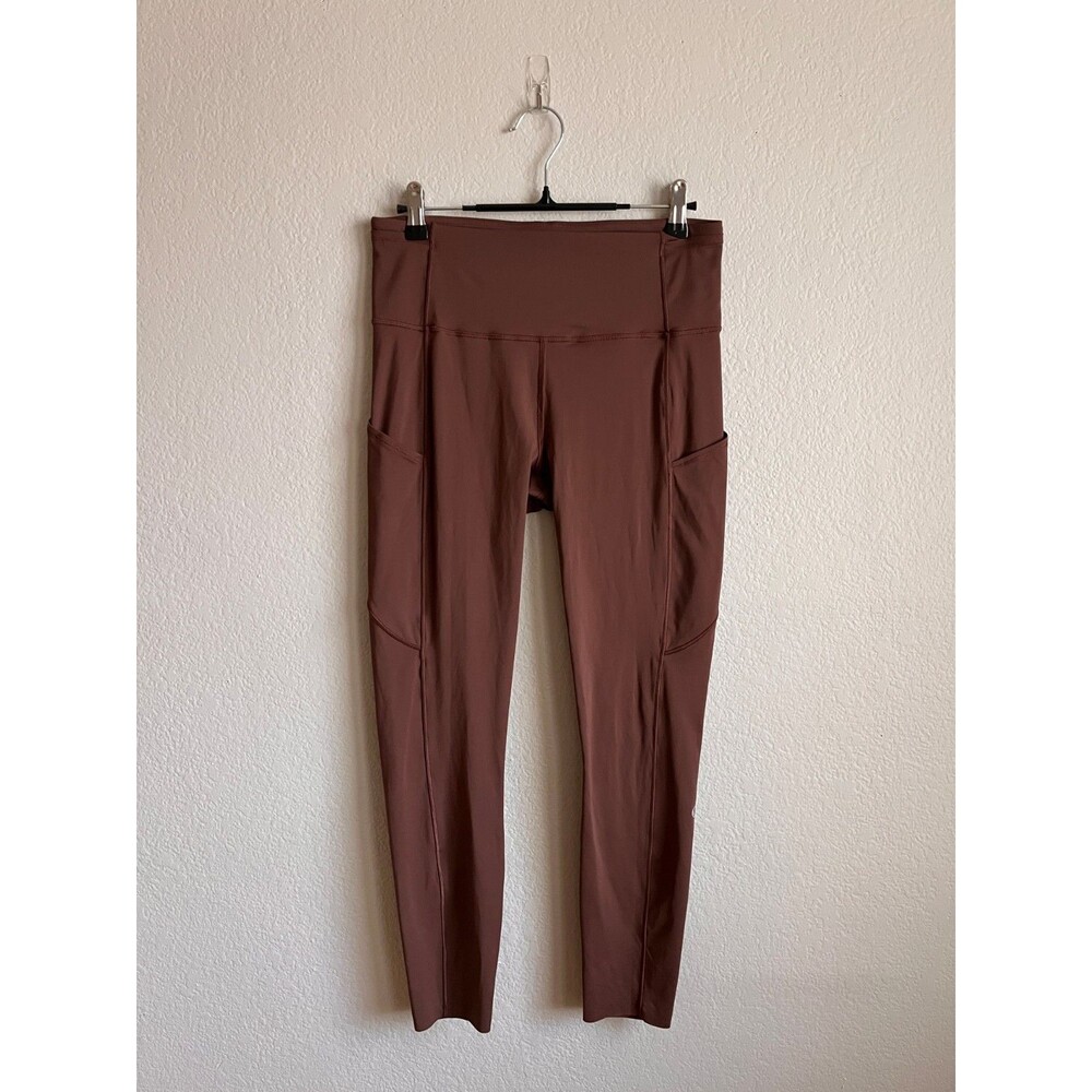 Lululemon Fast & Free 7/8 Tight II *Non-Reflective Nulux 25" Brown Earth Size 8
